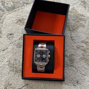 NEW Chicane Racer Chronograph Watch Stainless Steel Band Mens Blue Motor NIB